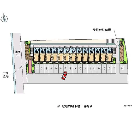 ★手数料０円★奈良市法華寺町　月極駐車場（LP）